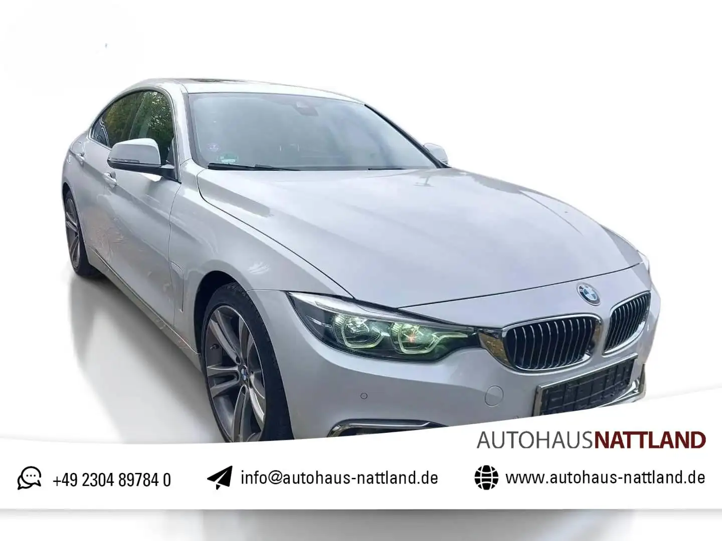 BMW 430 430 i Gran Coupe Luxury Line HuD LED AHK SD Weiß - 1