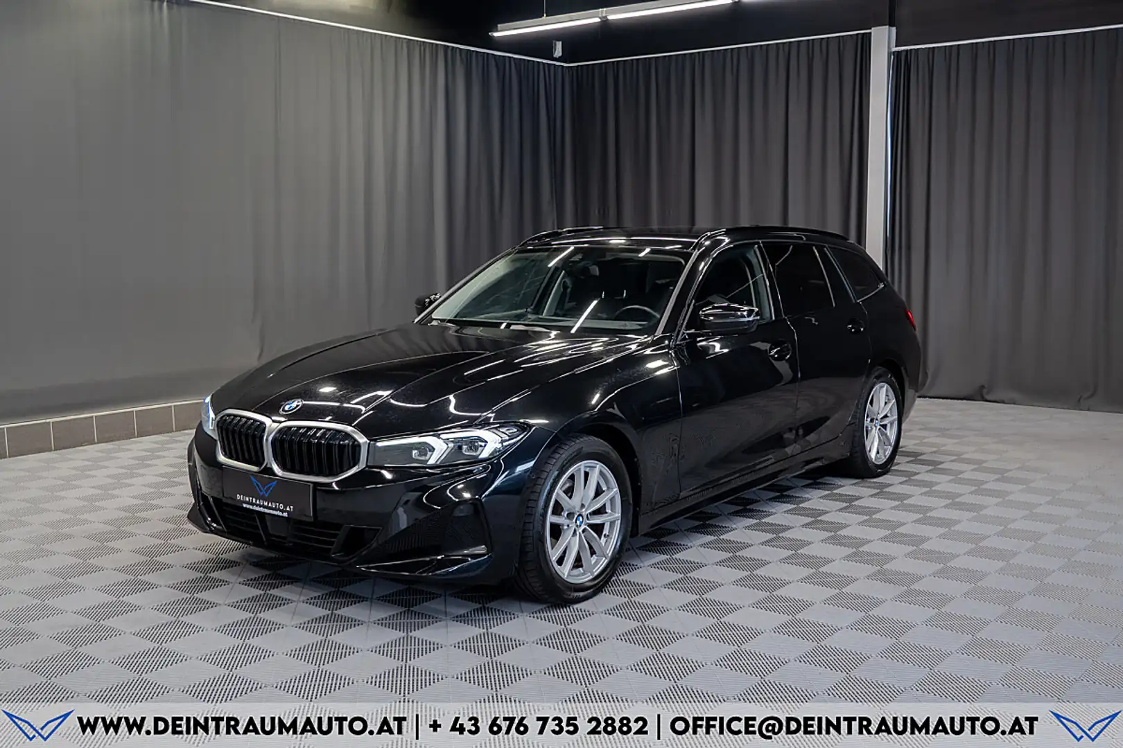 BMW 320 d 48 V Touring Aut.*1-BESITZ*AHK*FACELIFT* Schwarz - 1