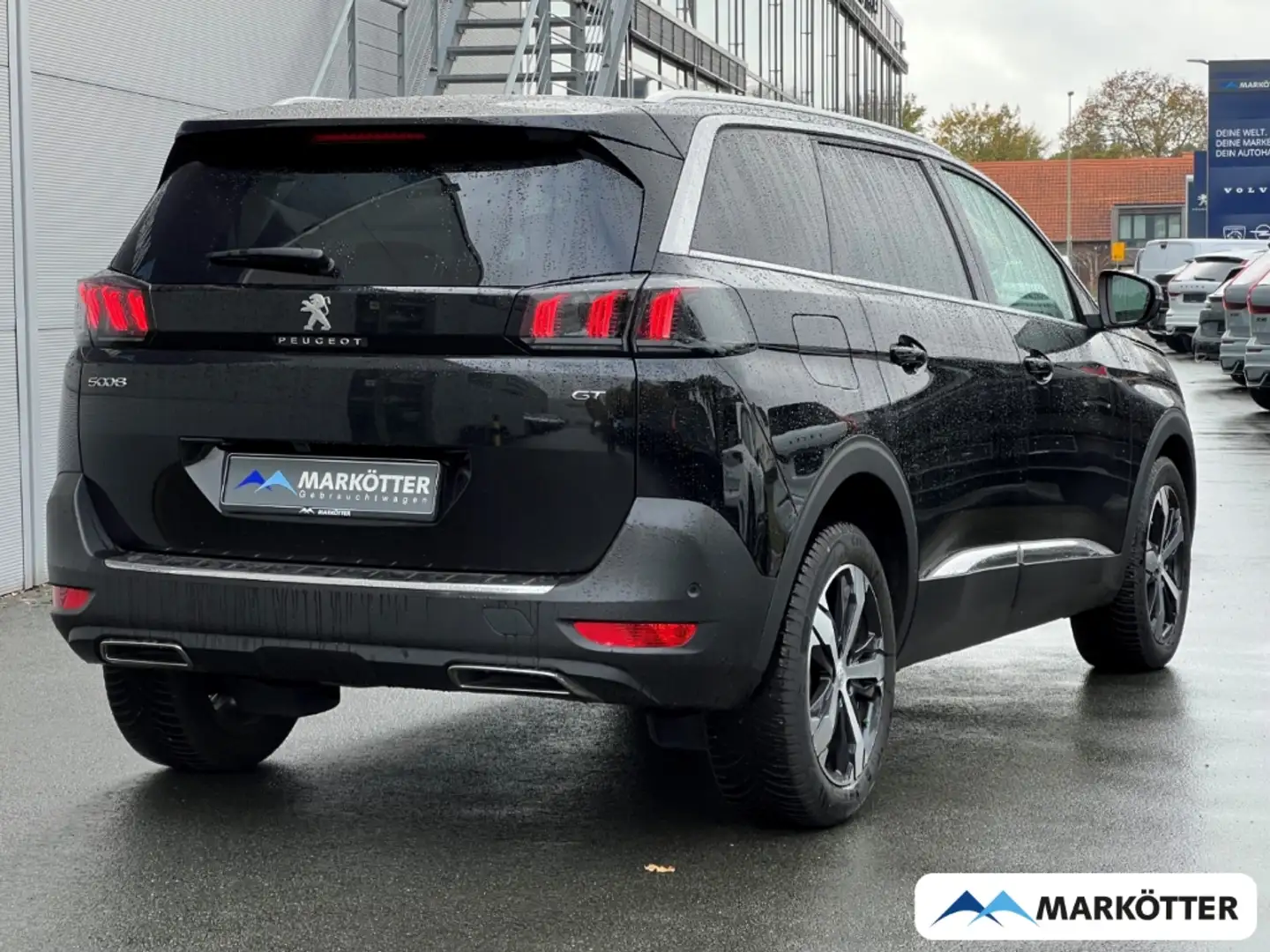 Peugeot 5008 GT 1.2 PureTech 130 360°/PANO/BLIS/ACC/MSGE Noir - 2