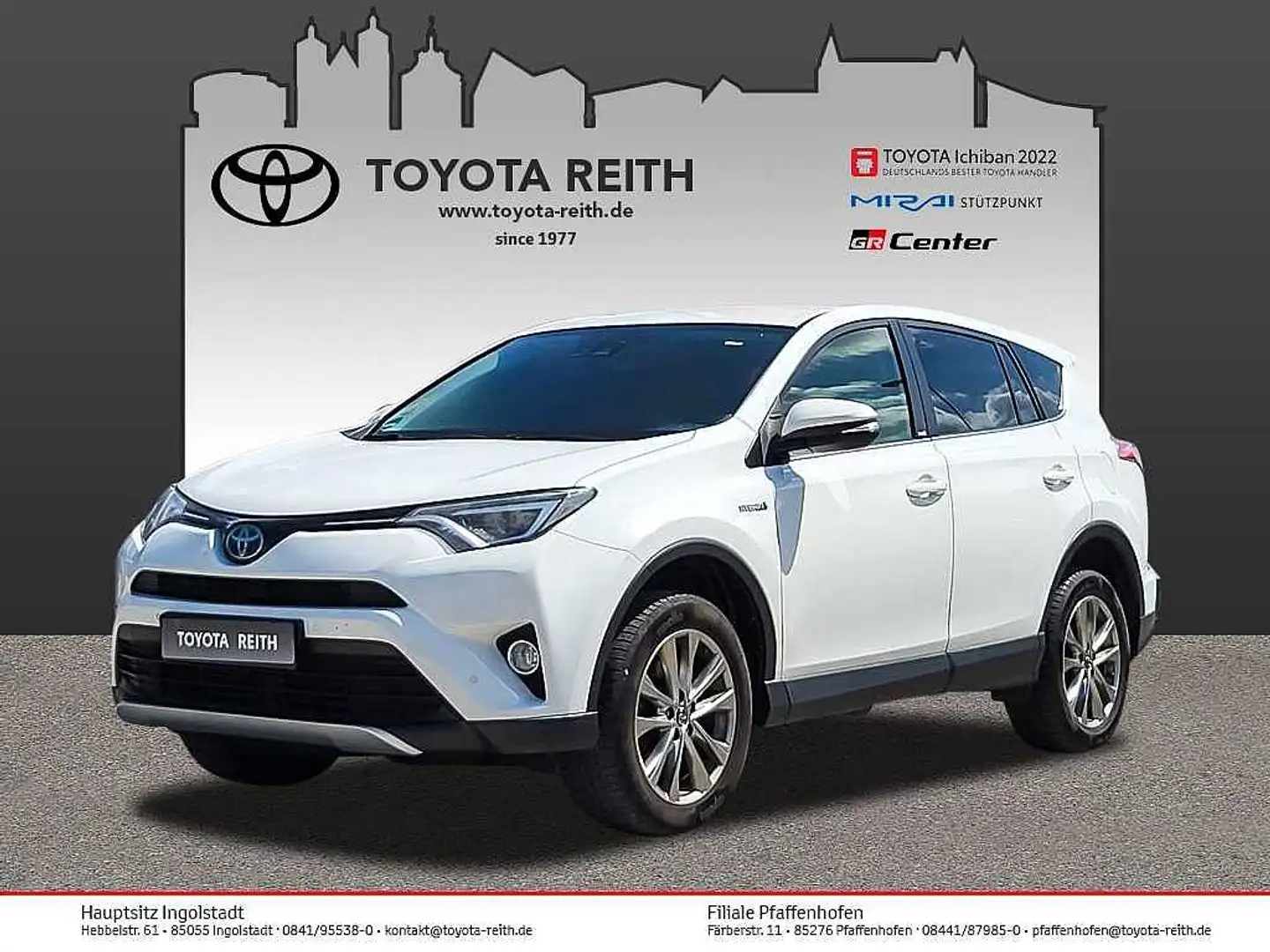 Toyota RAV 4 2.5 4x2 Hybrid Edition Blanc - 1