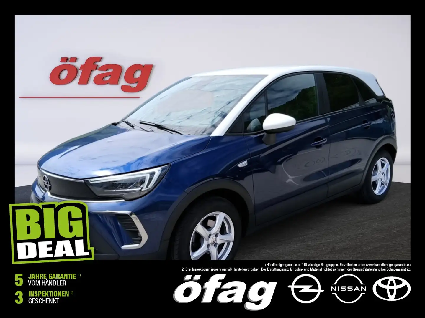 Opel Crossland 1.5 CDTI Business Edition LED+Kam.+LM Blau - 1