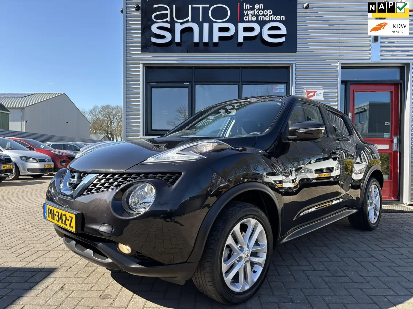 Nissan Juke 1.2 DIG-T S/S Acenta -CLIMA-CRUISECONTROL-TREKHAAK Zwart - 1