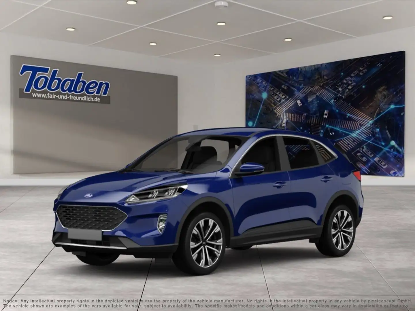 Ford Kuga ST-Line X 2.5 PHEV/1.HD/Flatrate+ Blau - 1