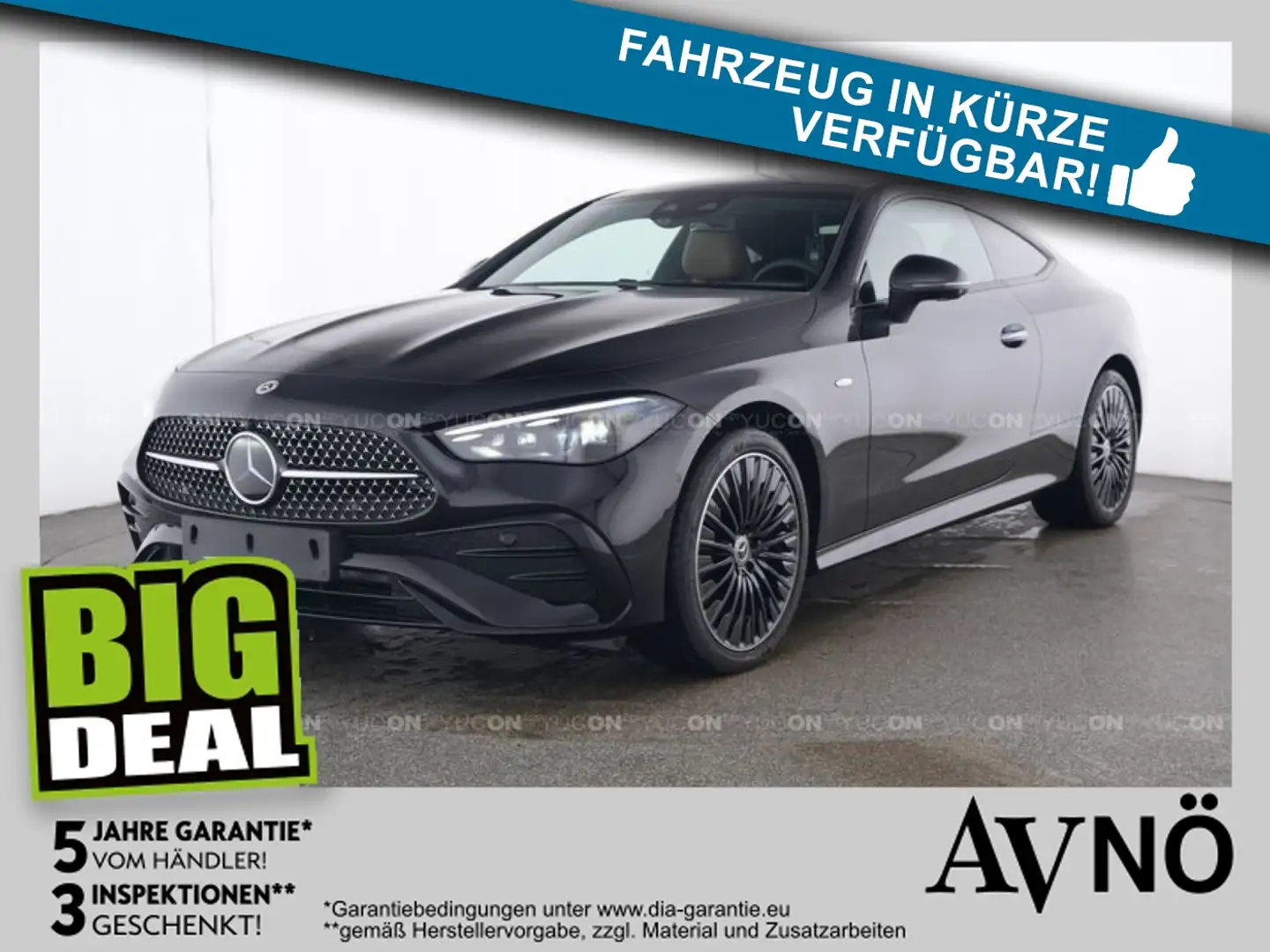 Mercedes-Benz CLE 300 e COUPE AMG LINE DISTRON PAN SD BURMEST Noir - 1