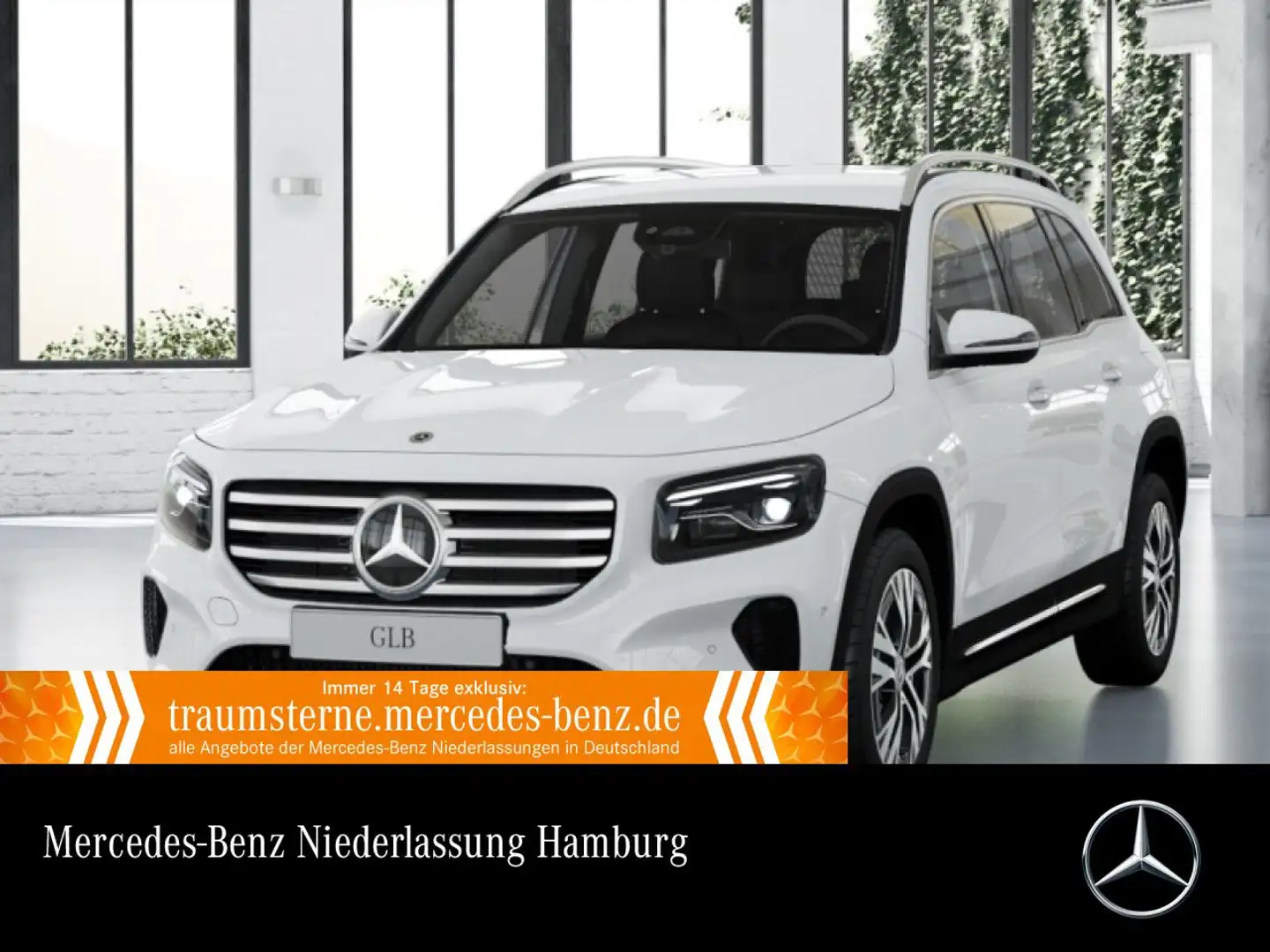 Mercedes-Benz GLB 200 PROGRESSIVE+AHK+MULTIBEAM+KAMERA+TOTW+7G Weiß - 1
