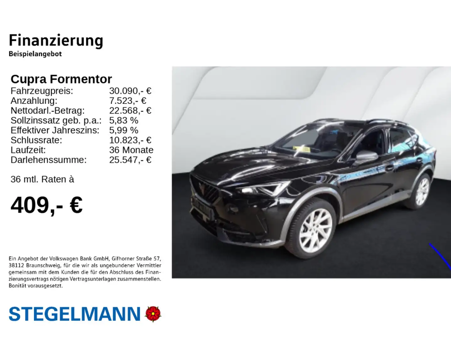 CUPRA Formentor 1.5 TSI DSG *LED*Navi* ACC*Kamera* Schwarz - 2