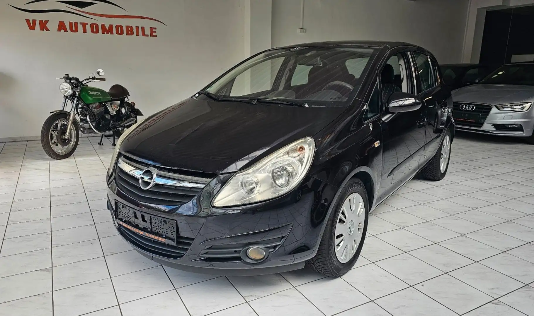 Opel Corsa D Edition,TÜV neu Schwarz - 1