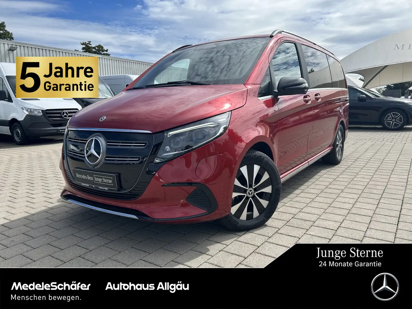 Mercedes-Benz EQV 300 EQV 300 AVANTGARDE L NEUES MODEL PANO 7 SITZE Navi Rot - 1