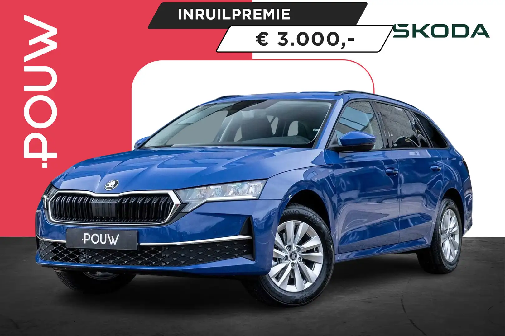 Skoda Octavia Combi 1.5 TSI 115pk DSG MHEV Selection | Trekhaak Blauw - 1