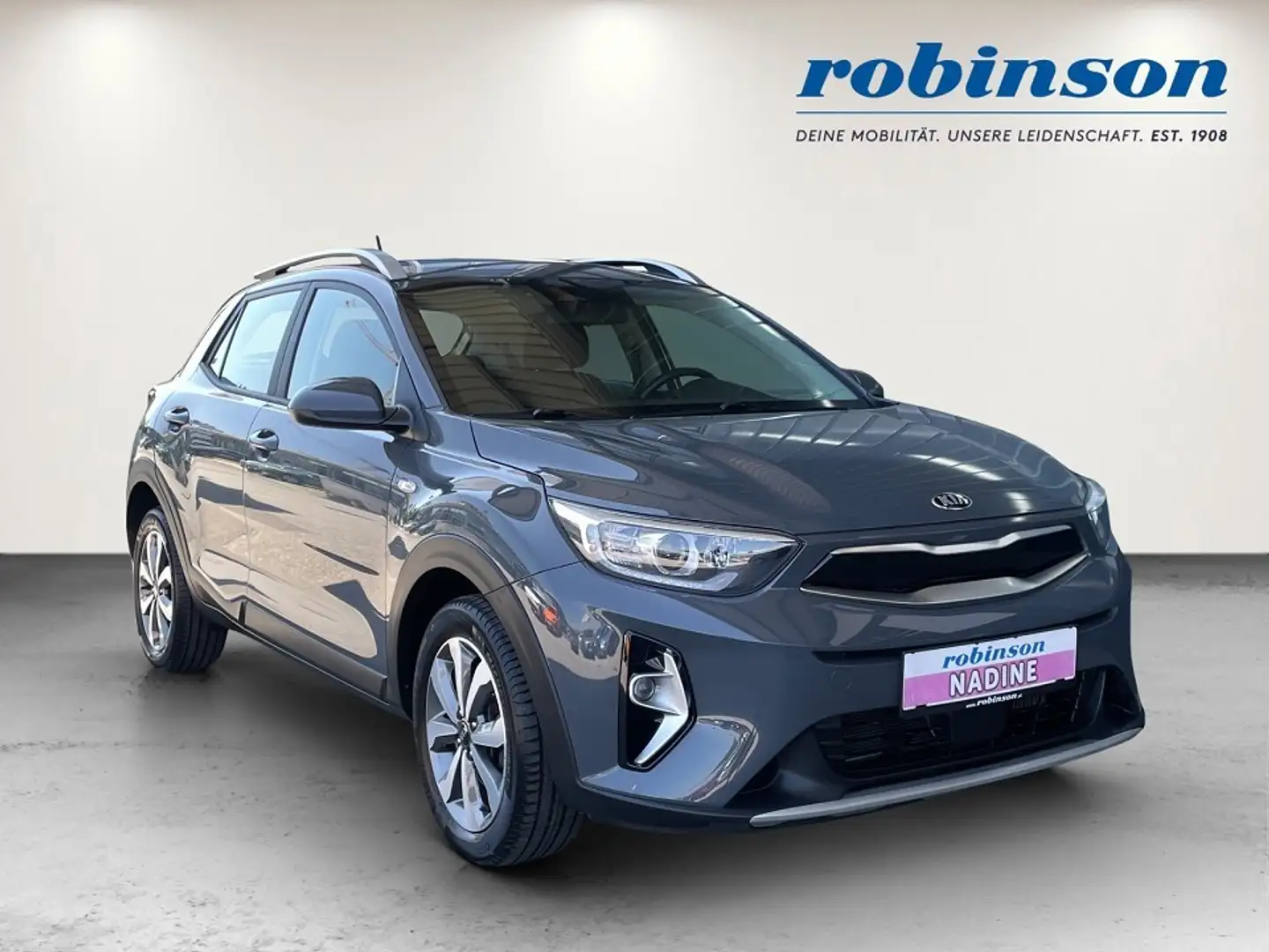 Kia Stonic 1,0 TGDI GPF ISG Silber DCT Aut. Grau - 1