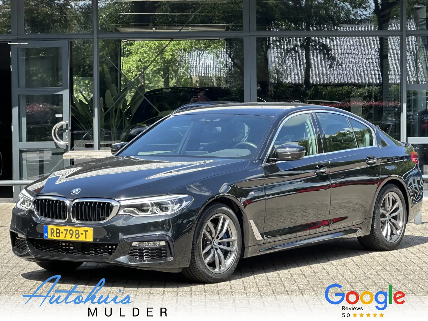 BMW 530 5-serie 530i High Executive M-Pakket/Trekhaak/Lede Zwart - 1