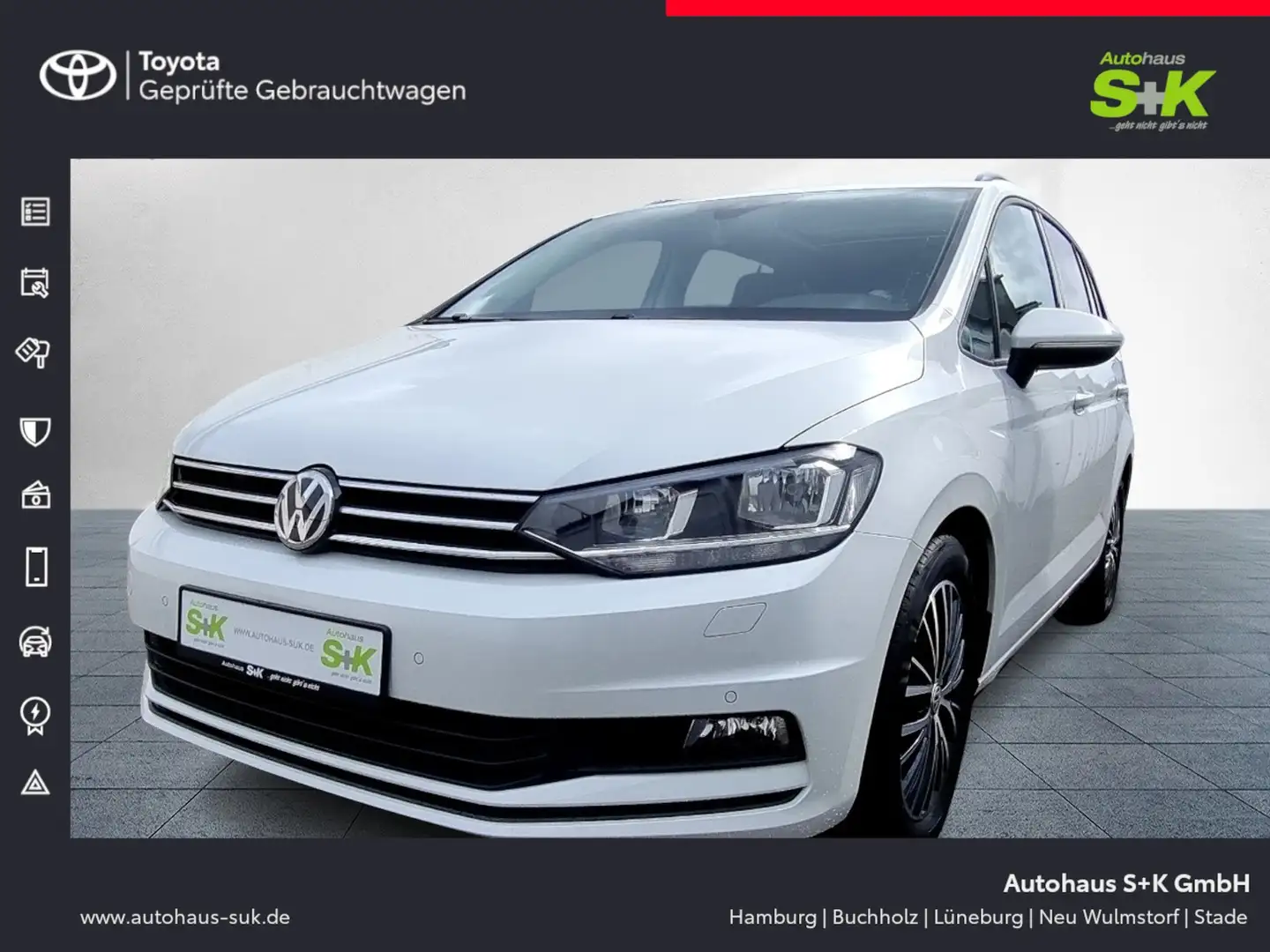 Volkswagen Touran 1.5 TSI Comfortline *NAVI+BUSINESS-PAKET+ACC* Weiß - 1