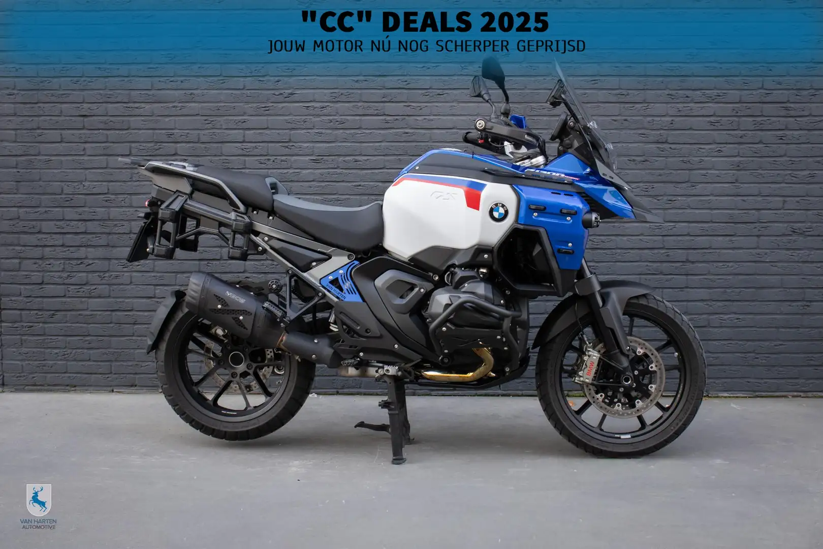 BMW R 1300 GS Adventure Trophy Van Harten Design / Bos uitlaat en beugels Blauw - 1