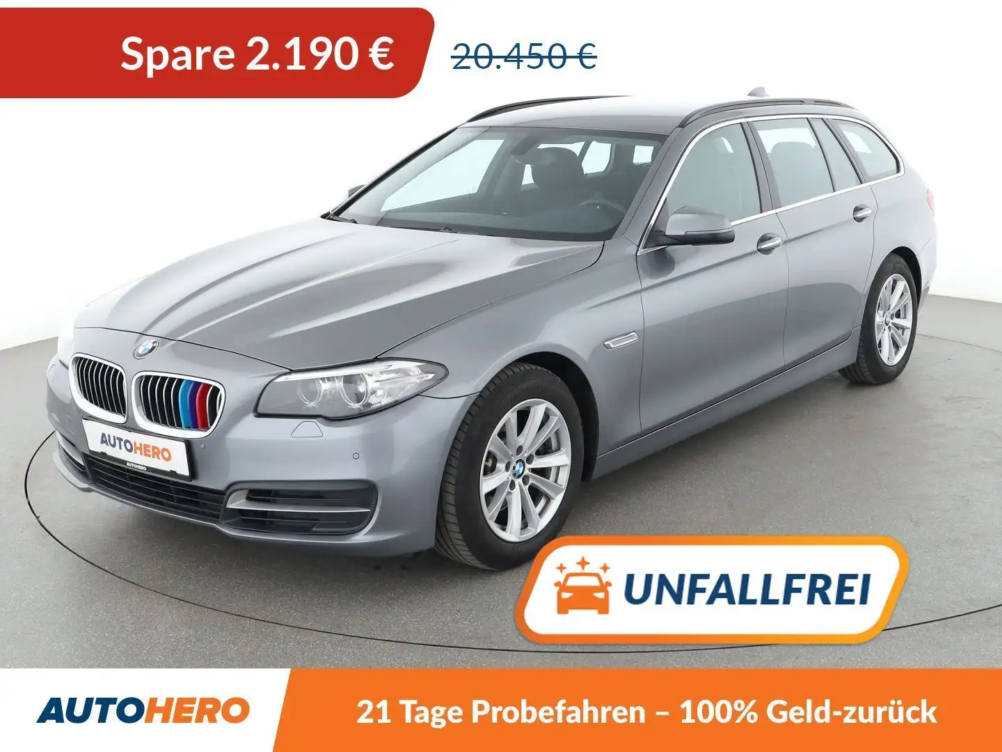 BMW 520 520d Aut.*NAVI*BI-XENON*TEMPO*PDC*SHZ* Grau - 1