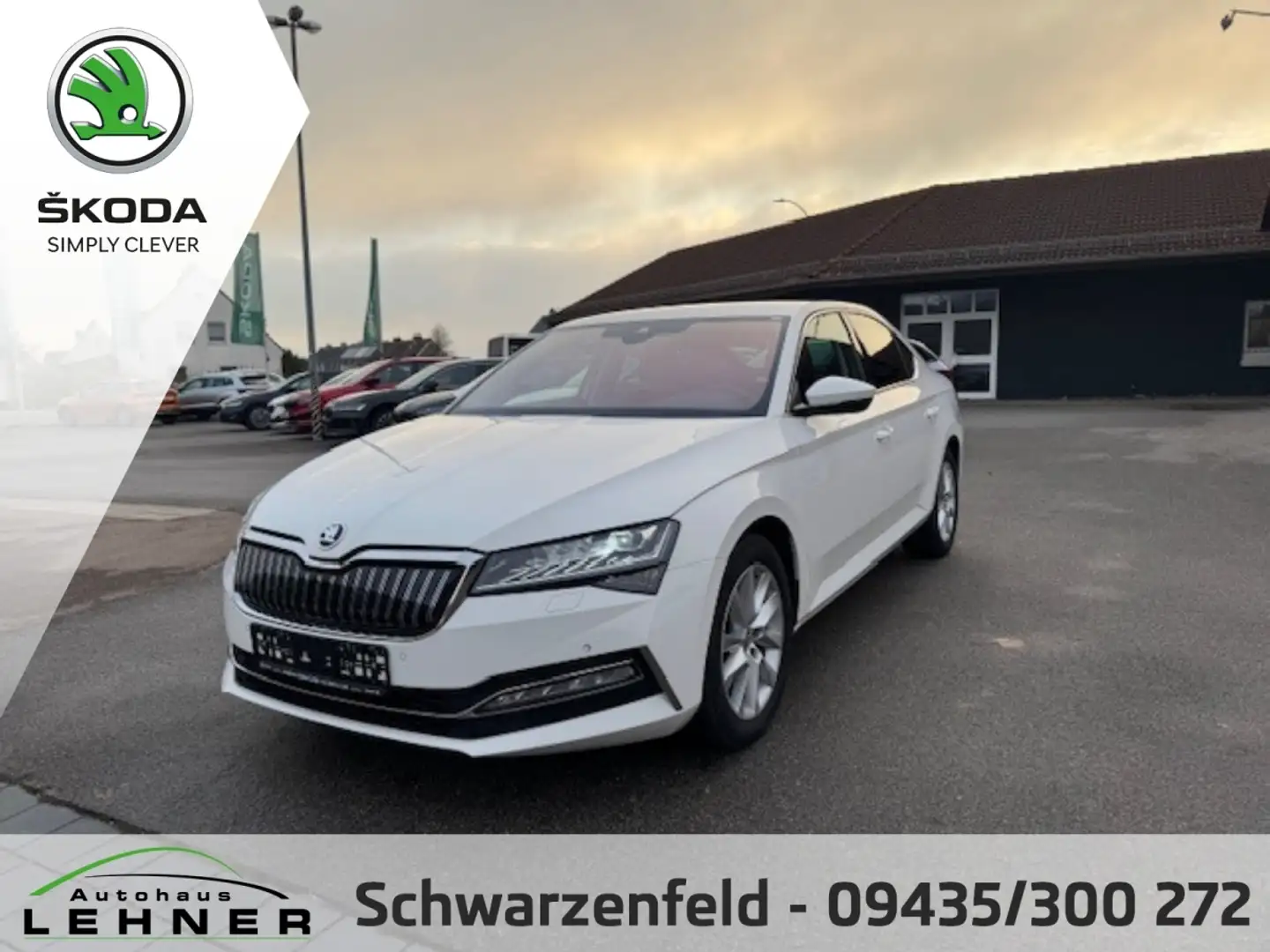 Skoda Superb STYLE iV SHZ VO HI+ISOFIX+PDC VO HI+EL. FH+AHK SCH Fehér - 1