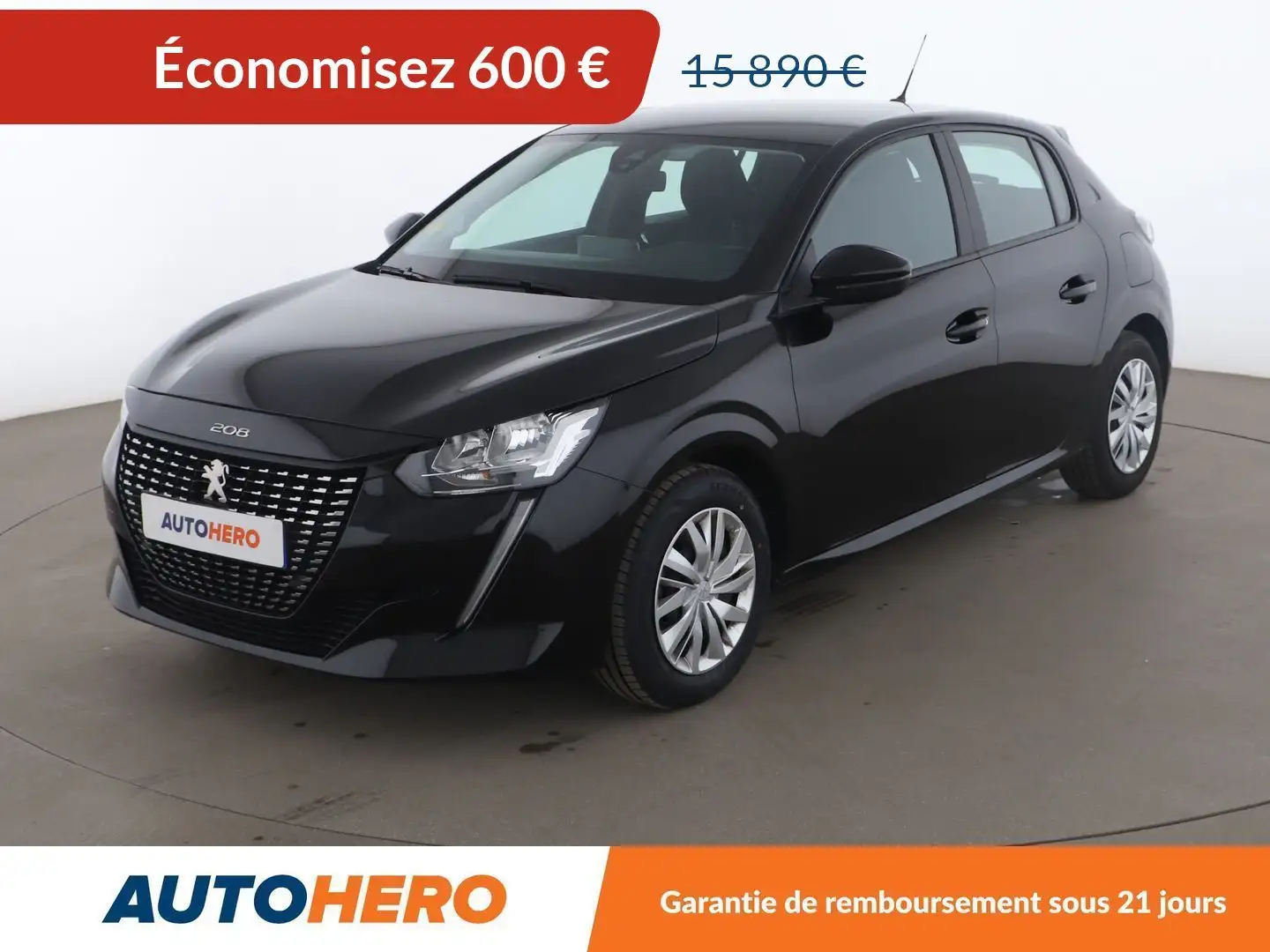 Peugeot 208 1.5 Blue-HDi Active Noir - 1