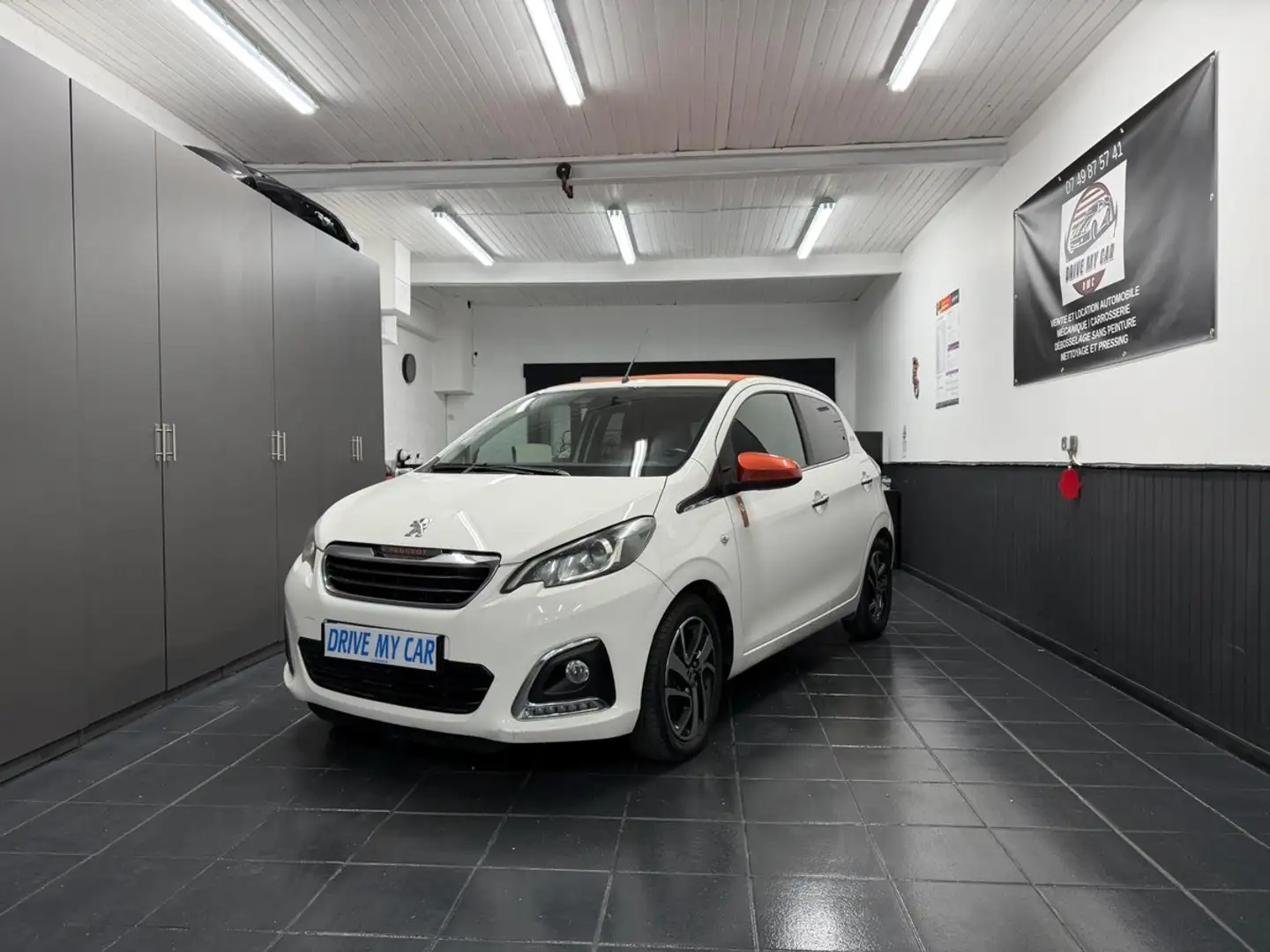 Peugeot 108 1.2 VTi 82Ch Roland Garros - 71 000 Kms Blanc - 1