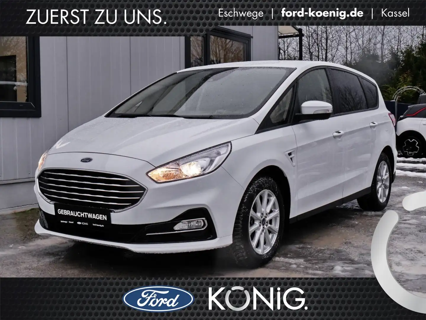Ford S-Max Trend 2.5 Duratec FHEV Aut.+ParkPilot+AHK Klima Blanco - 1