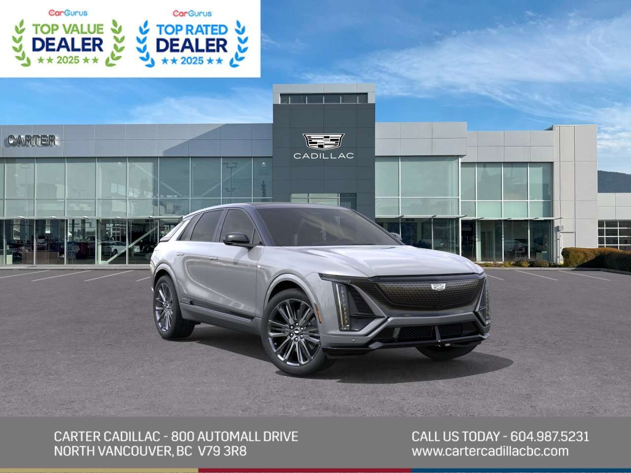Silver 2027 Cadillac LYRIQ-V SUV / Crossover All-Wheel Drive 1-Speed Automatic