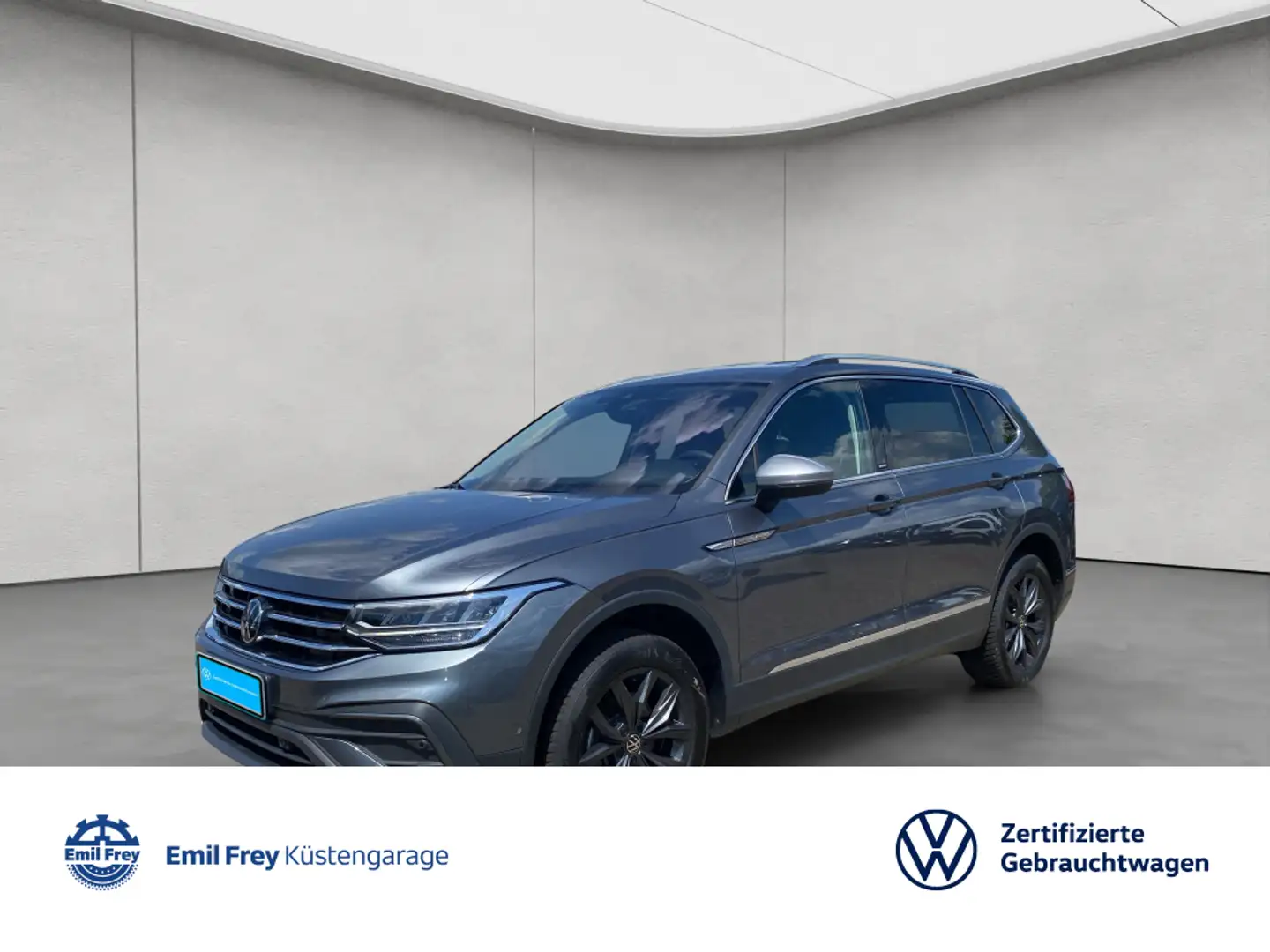 Volkswagen Tiguan Allspace 2.0 TDI SCR DSG Move AHK NAV LED G Grau - 1