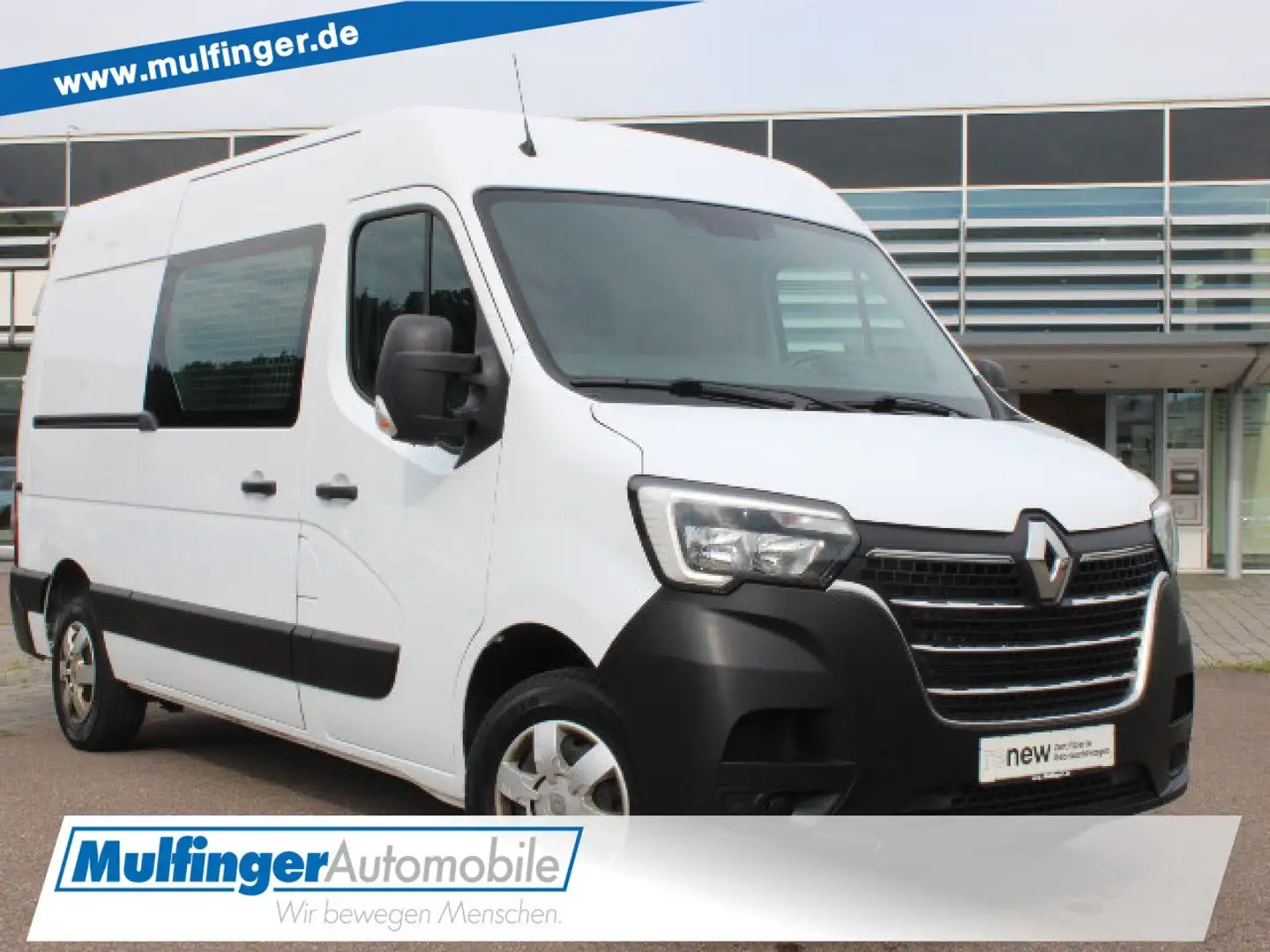 Renault Master dCi 150 L2H2 3,5t teilverglast Navi AHK Weiß - 1