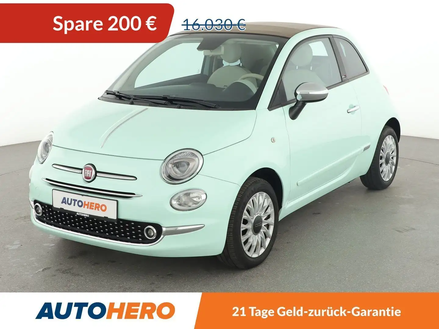 Fiat 500C 1.2 Lounge Aut.*NAVI*TEMPO*PDC*KLIMA* Vert - 1