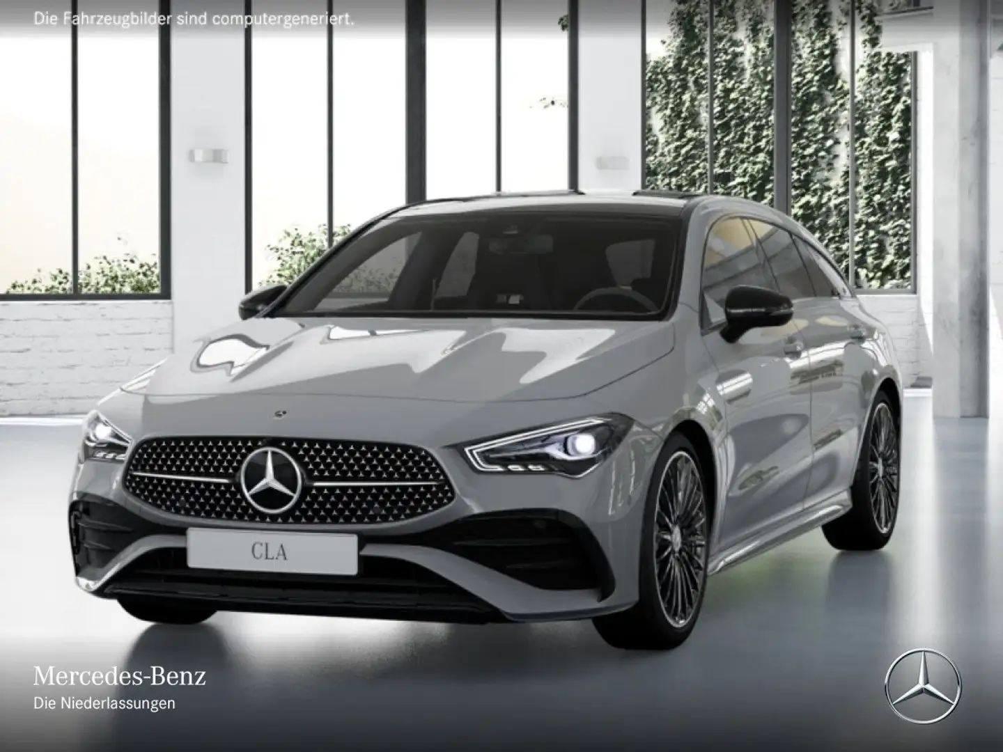 Mercedes-Benz CLA 180 AMG+NIGHT+PANO+AHK+LED+KAMERA+TOTW+7G Grijs - 2