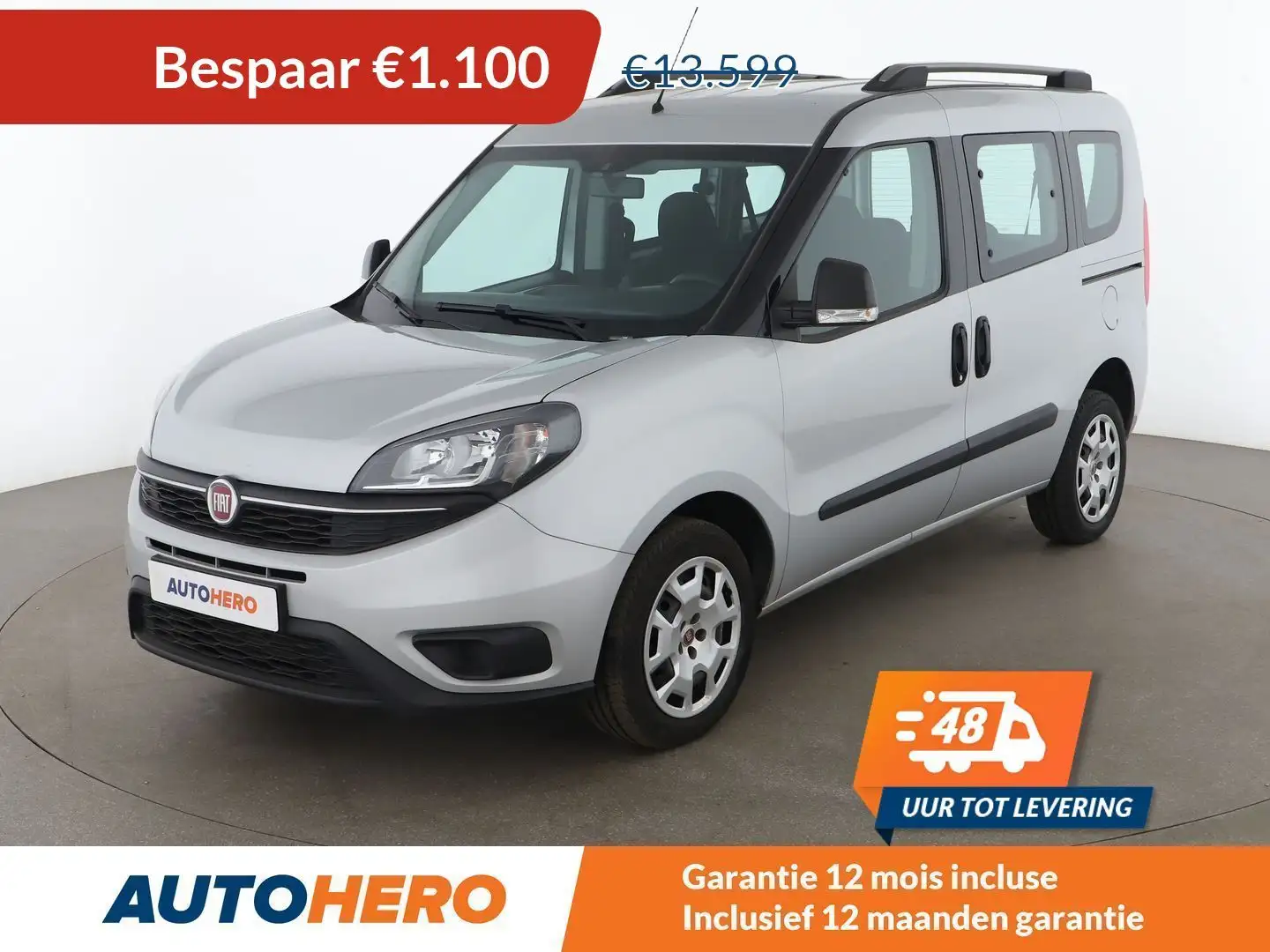 Fiat Doblo 1.6 JTDM Basis Grijs - 1