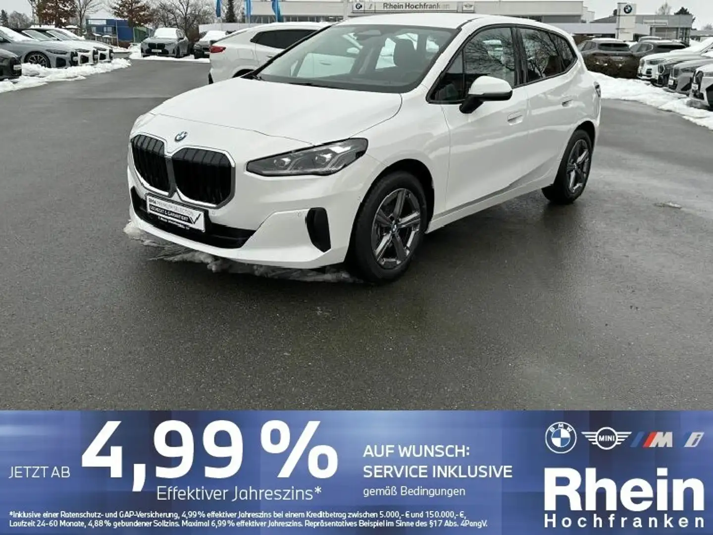 BMW 220 i Active Tourer LED NAVI AHK PARKINGASSIST Weiß - 1