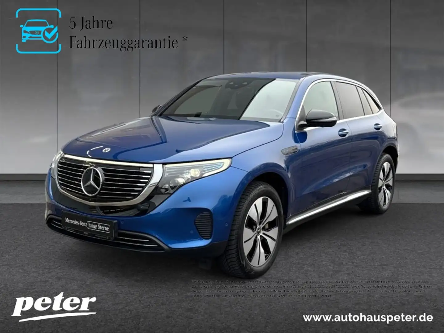Mercedes-Benz EQC 400 4M /Multibeam/360°Kamera/Distronic/AHK/ Blau - 1