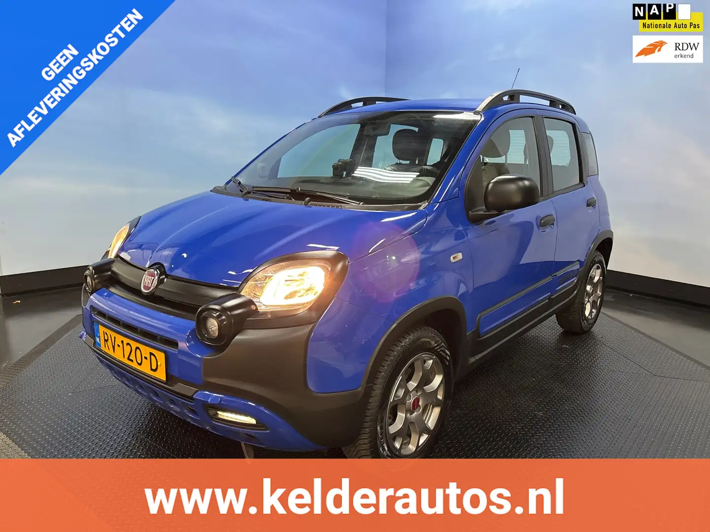 Fiat Panda 0.9 TwinAir 4x4 Cross Clima, Trekhaak Blauw - 1