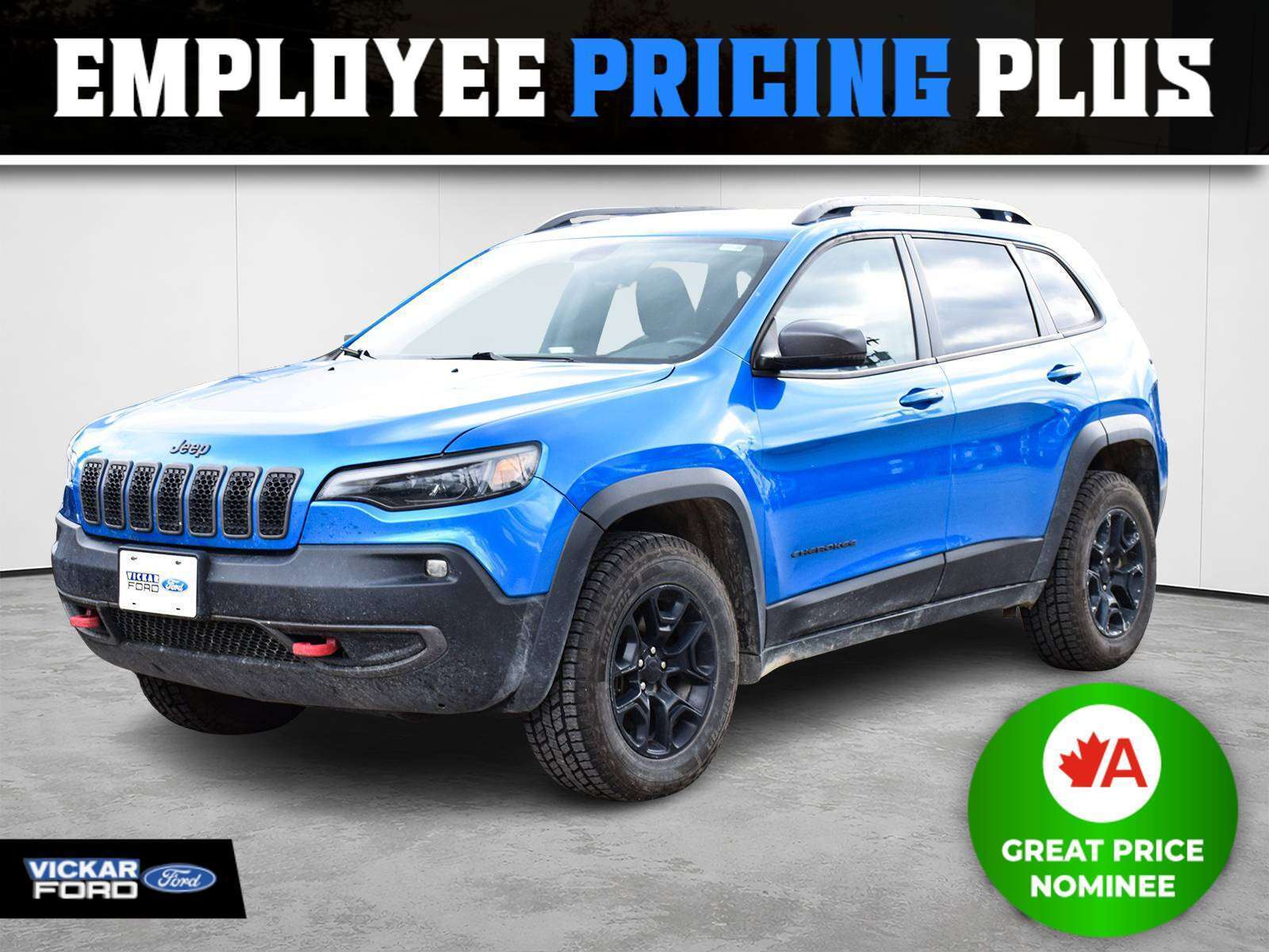 Blue 2021 Jeep Cherokee SUV / Crossover Four-Wheel Drive 9-Speed Automatic