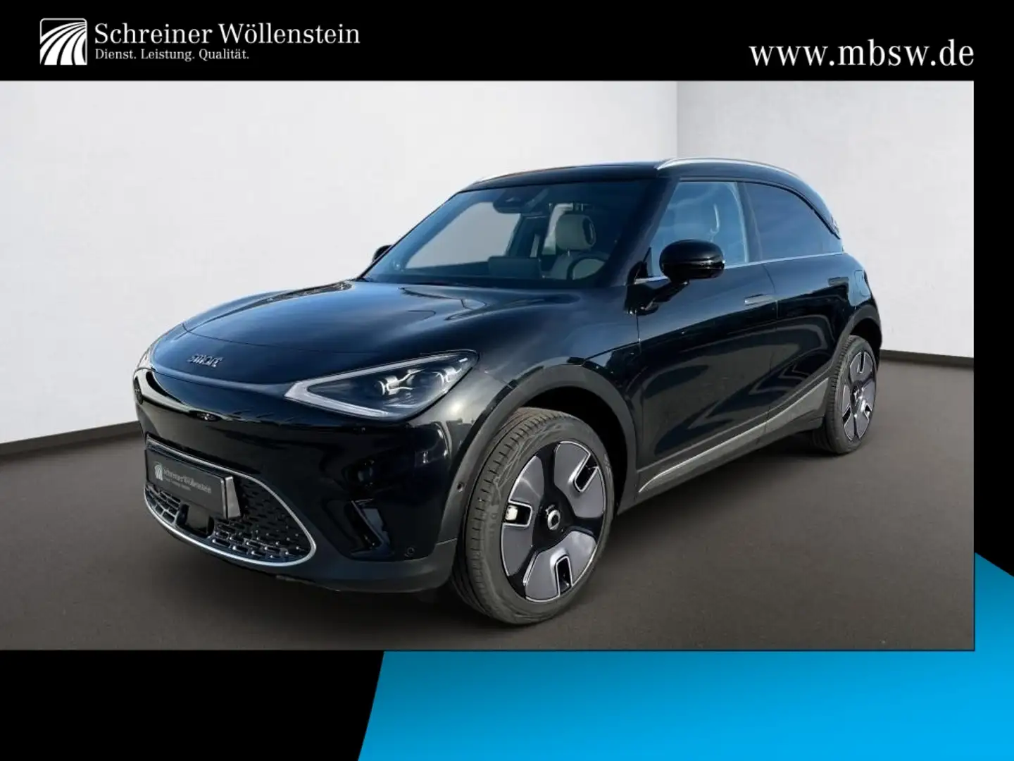 smart #1 Premium 360°*Pano*Wärmep.*Matrix*Distr*SHZ Schwarz - 1