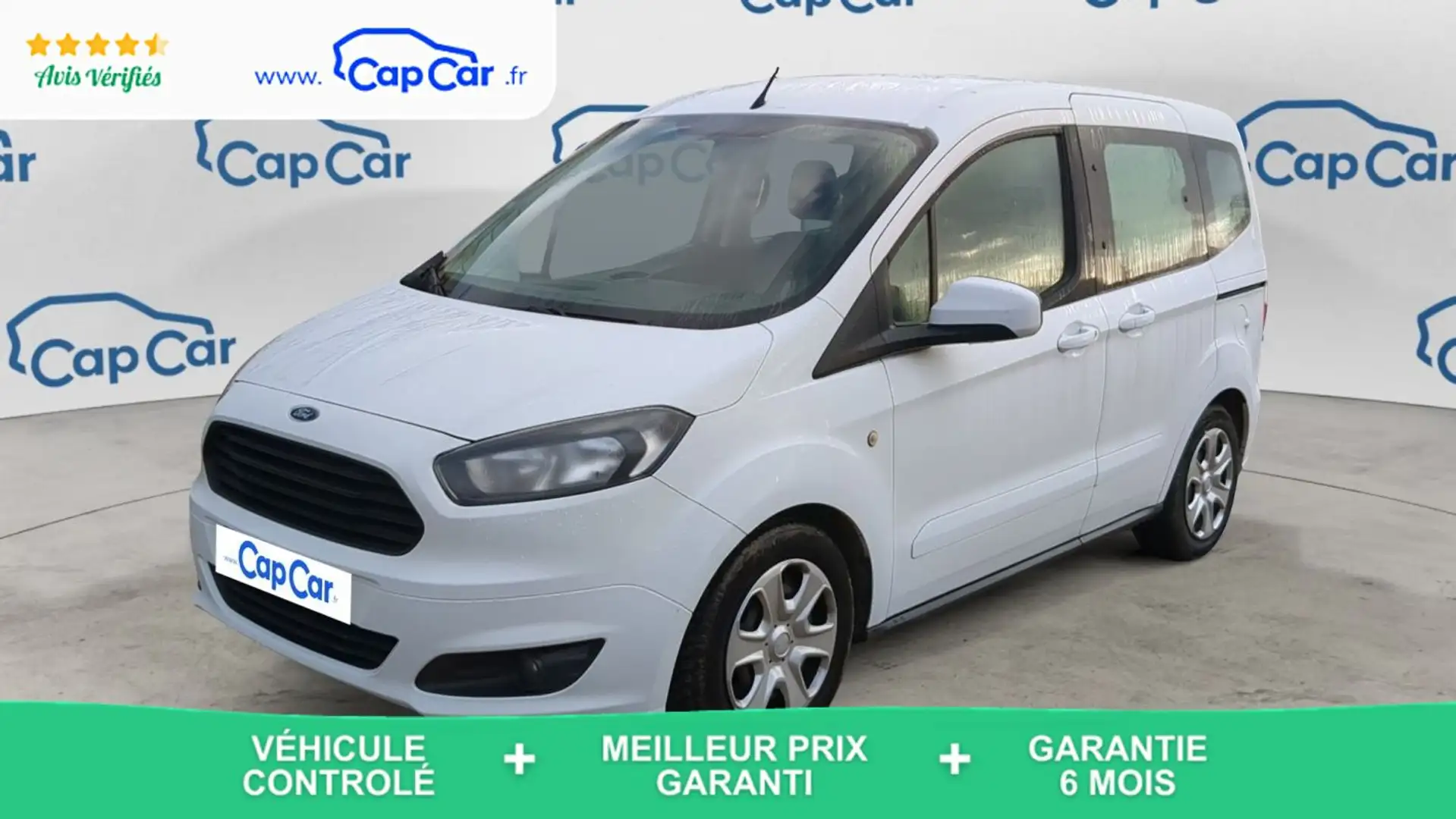 Ford Tourneo Courier Courier 1.0 EcoBoost 100 Trend Blanc - 1