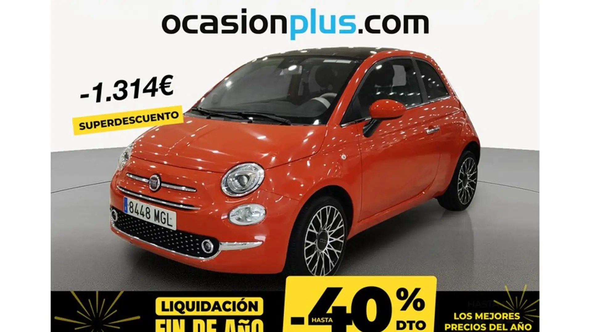 Fiat 500 1.0 Hybrid Dolcevita 52kW Orange - 1