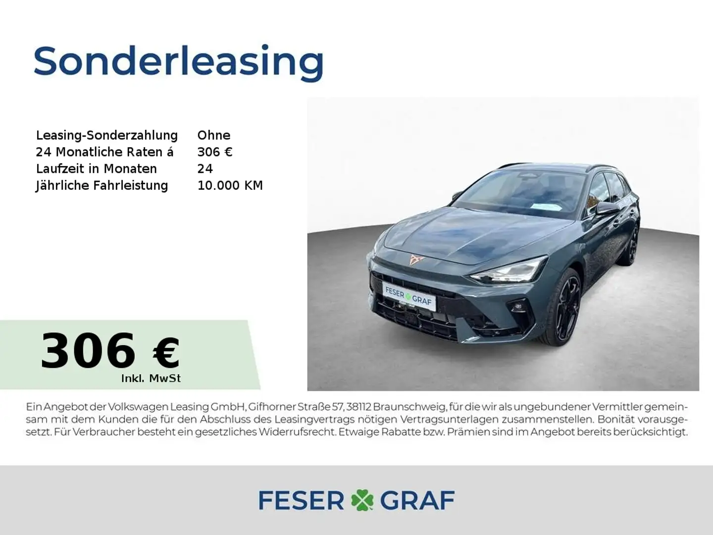 CUPRA Leon Sportstourer VZ333 DSG 4Drive MATRIX|NAVI Blau - 1