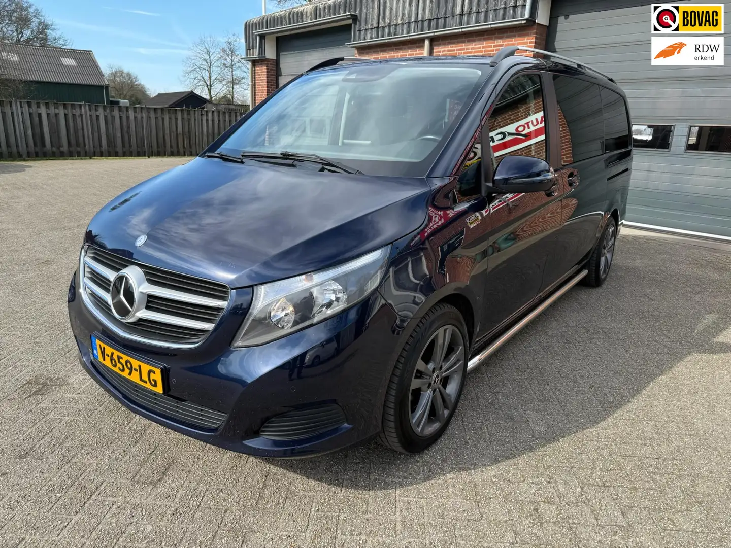 Mercedes-Benz V 220 220d Elek. Deuren + A-klep Navi Camera Trekhaak 2x Blauw - 1