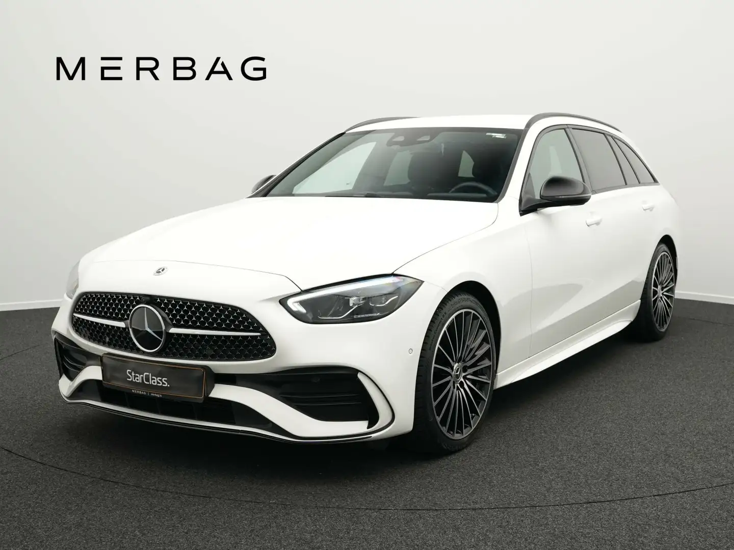 Mercedes-Benz C 220 C 220 d T AMG-Line Kamera+LED+AHK+MBUX AMG Line Blanc - 1