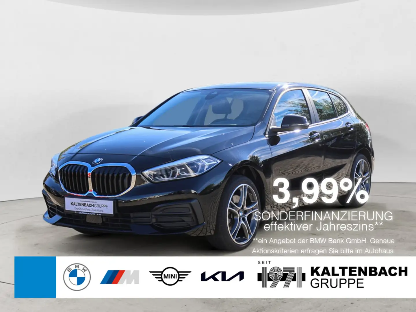 BMW 118 i Advantage LED W-LAN NAVI SHZ PDC KLIMA Schwarz - 1