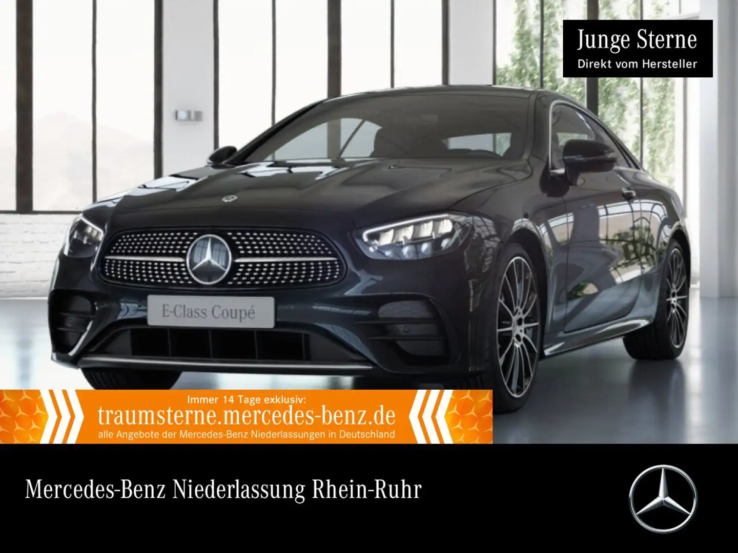 Mercedes-Benz E 450 Coupé 4M AMG+PANO+LED+STHZG+FAHRASS+KAMERA Fekete - 1