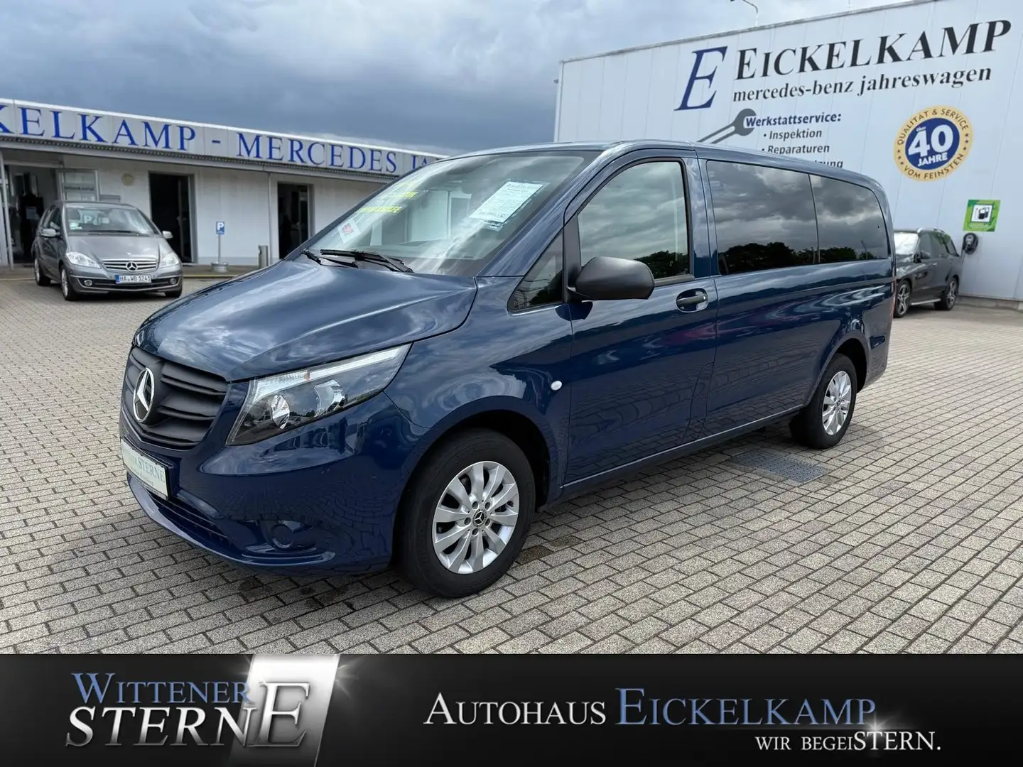 Mercedes-Benz Vito 114 BT 9G Edition Tourer Pro lang RFK NAVI SHZ Blauw - 1
