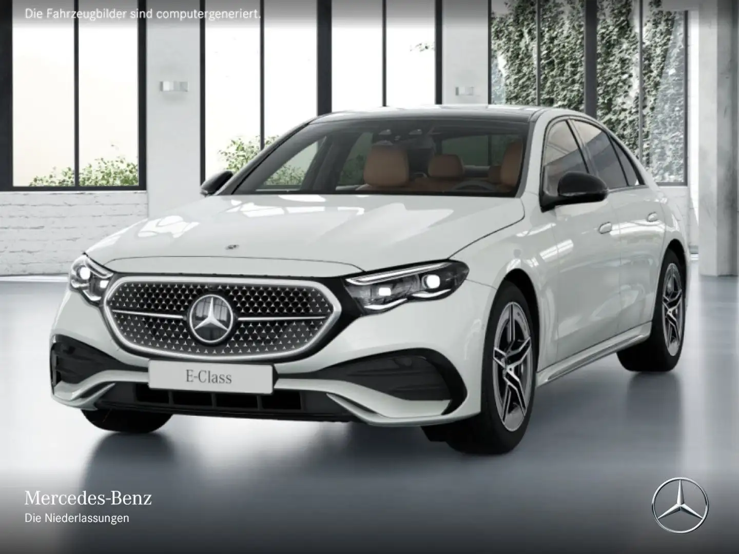 Mercedes-Benz E 400 e 4M Hybrid AMG Fahrass 360° Pano Distr. PTS Weiß - 2