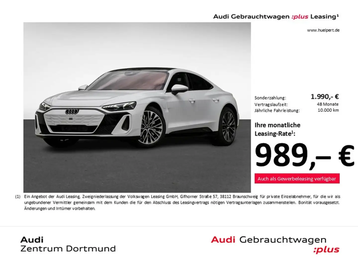 Audi e-tron GT quattro PANO B&O 360°CAM ACC LM20 Weiß - 1