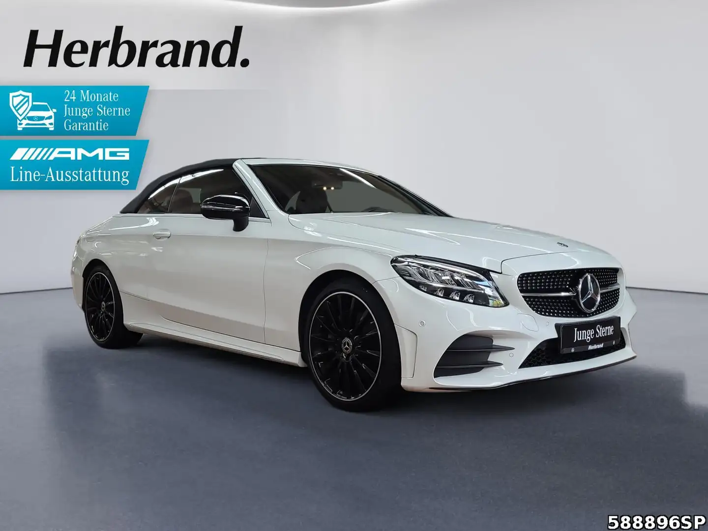 Mercedes-Benz C 180 Cabrio AMG Line AIRSCARF KAMERA LED Blanc - 2