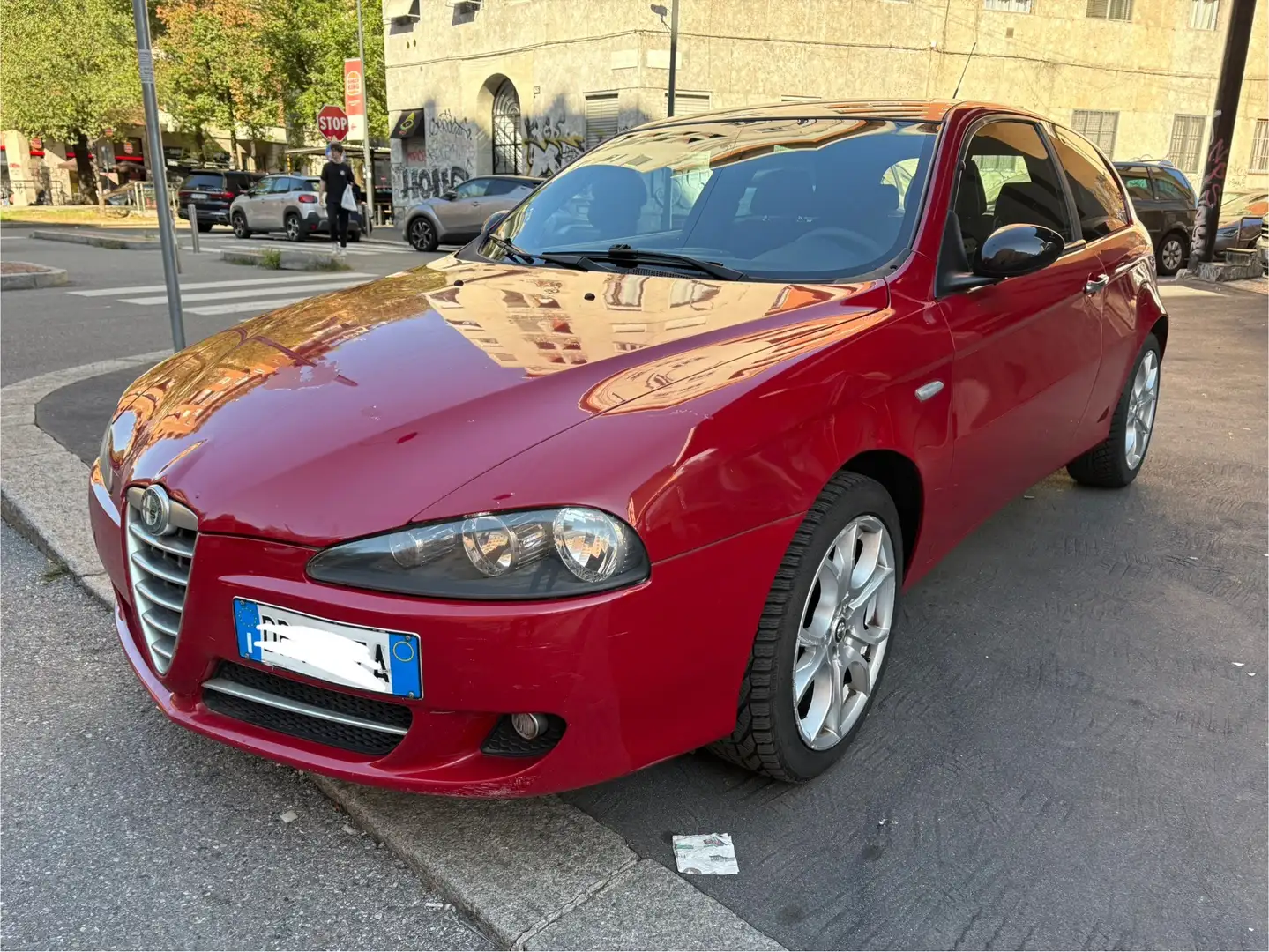 Alfa Romeo 147 3p 1.6 ts 16v BlackLine 105cv Rouge - 2