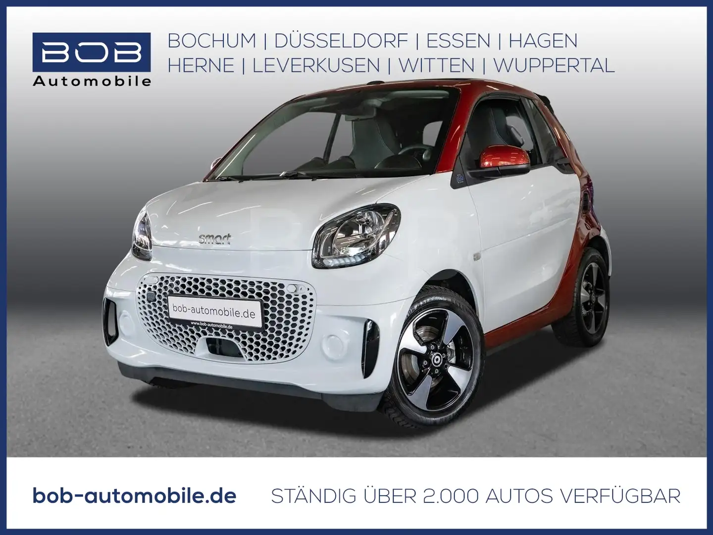smart forTwo Cabrio Electric Passion SHZ+Klima+BT Weiß - 1