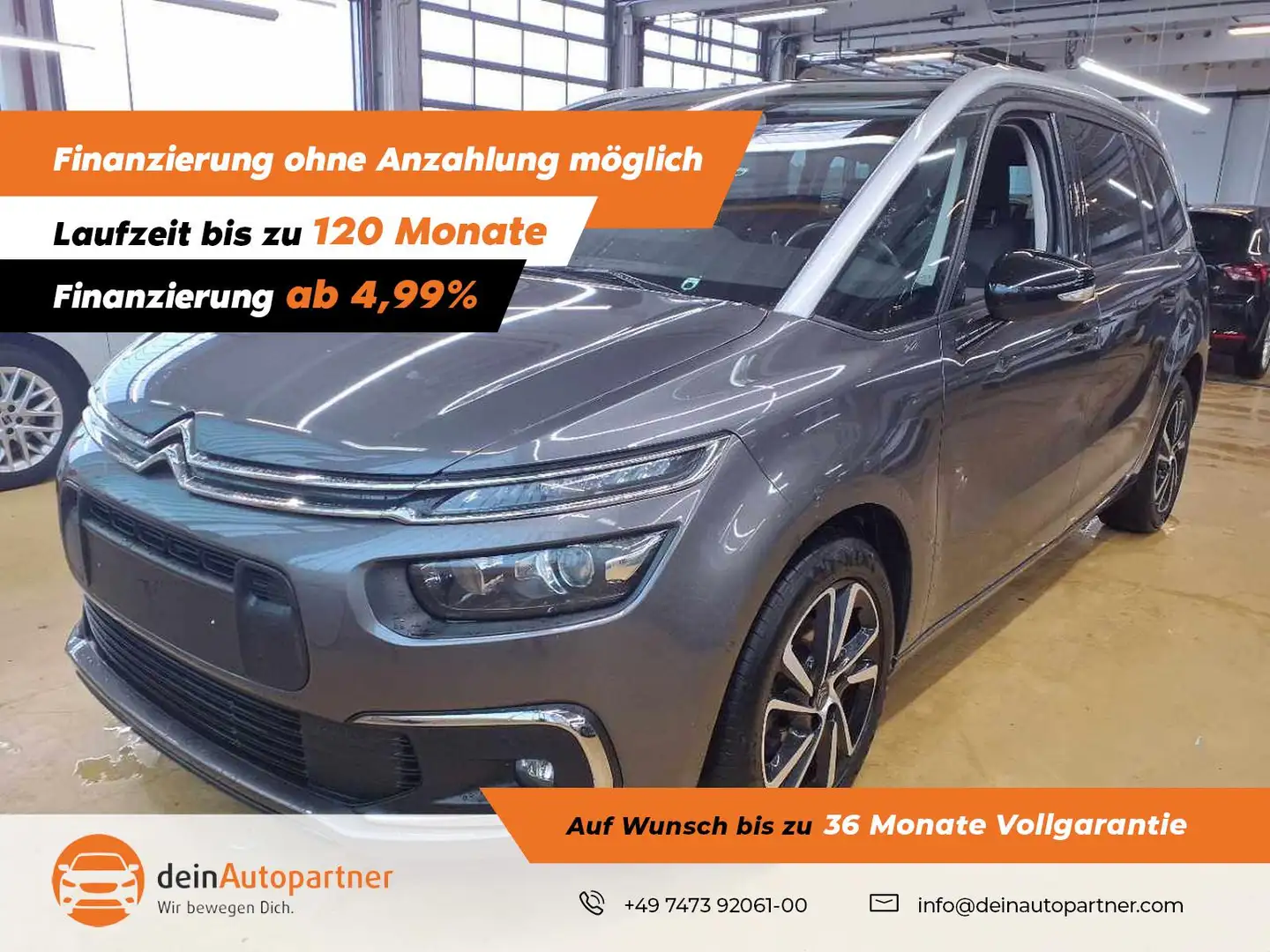 Citroen C4 SpaceTourer NAVI/BI-XENON/LEDER/PANO/LANE/VIRTUAL COCKPIT Grau - 1