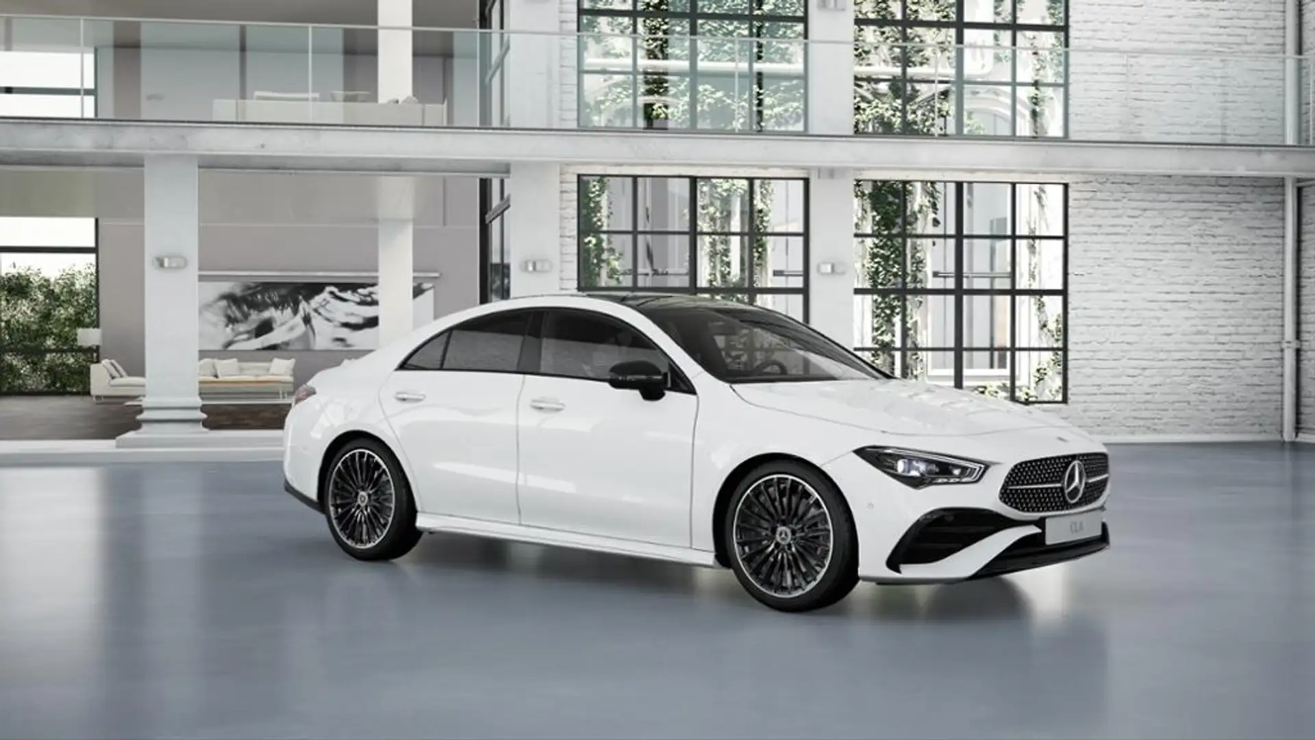 Mercedes-Benz CLA 200 d Coupé 360 AUT DynLicht Fernlichtass. Weiß - 2