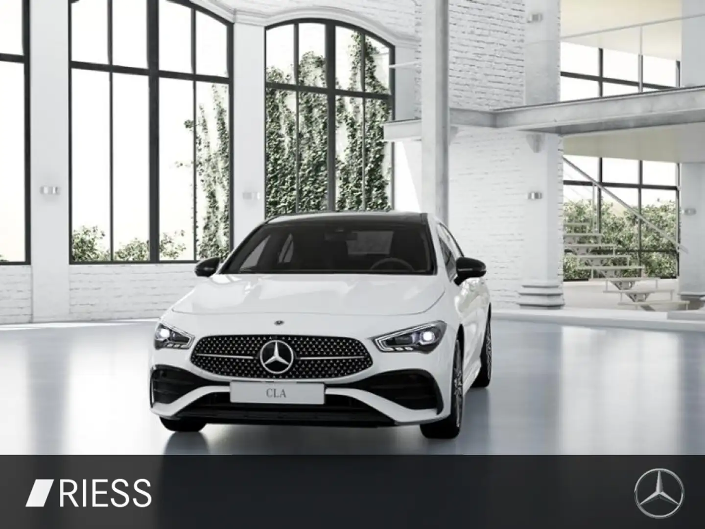 Mercedes-Benz CLA 200 d Coupé Edition AMG Sport Night Pano 19" Weiß - 2