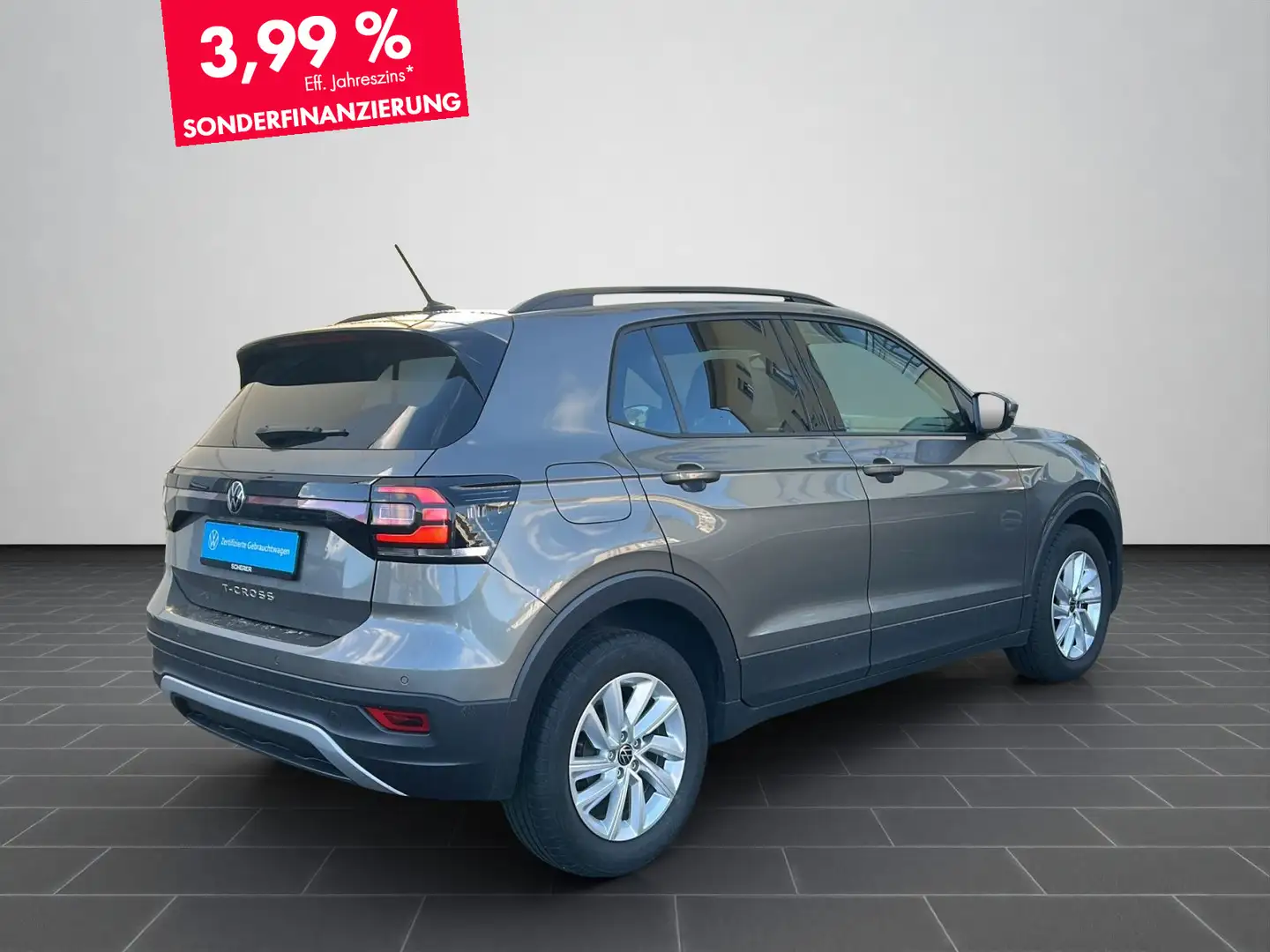 Volkswagen T-Cross LIFE 1.0 TSI PDC SHZ ACC APP CONNECT AIR Gris - 2